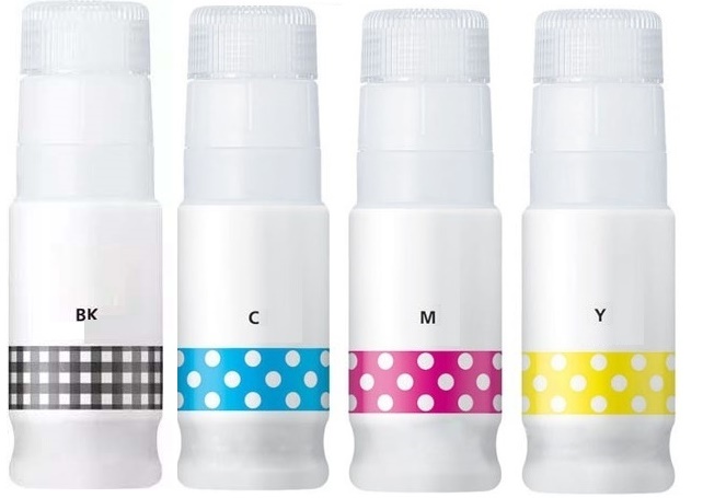 Canon Compatible GI-55 Full Set of Ink Bottles (Black/Cyan/Magenta/Yellow)